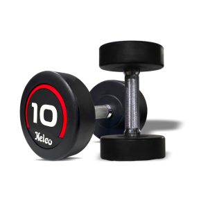 Round Rubberized Dumbbell 10Kg