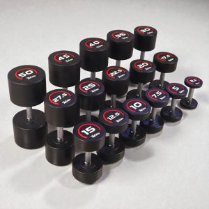 Round Rubberized Dumbbell Series (Pair)
